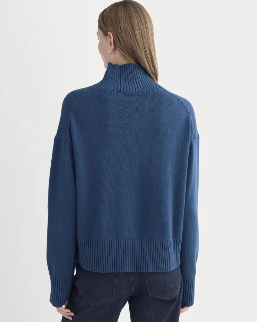 The Boxy Turtleneck in Everyday Cotton