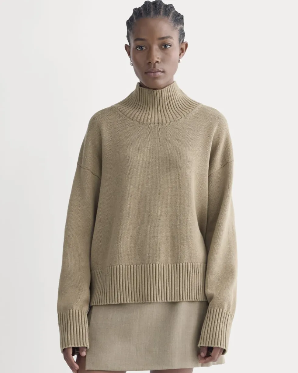 The Boxy Turtleneck in Everyday Cotton
