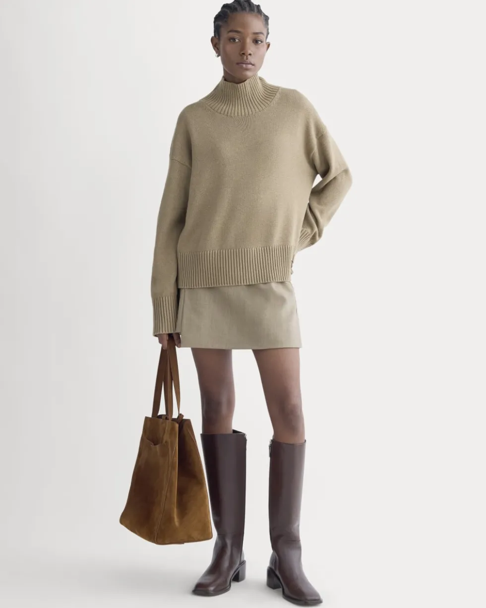 The Boxy Turtleneck in Everyday Cotton