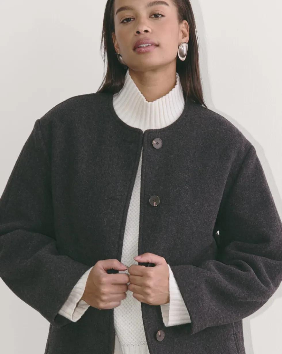 The Cocoon Coat in Wool