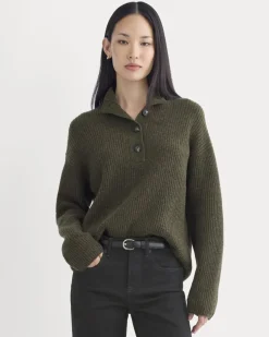 The Cocoon Henley in Wool Cashmere