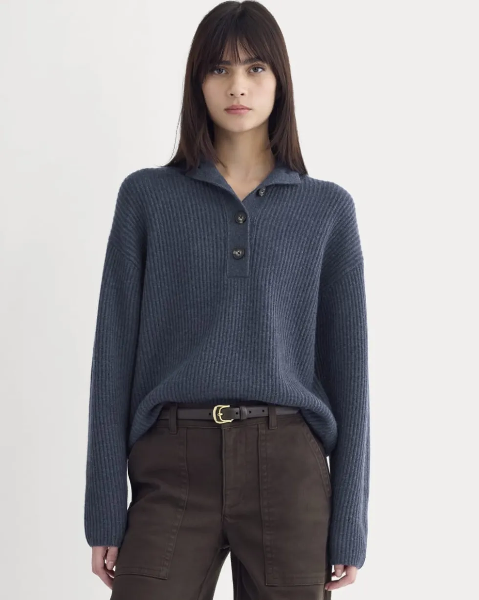 The Cocoon Henley in Wool Cashmere