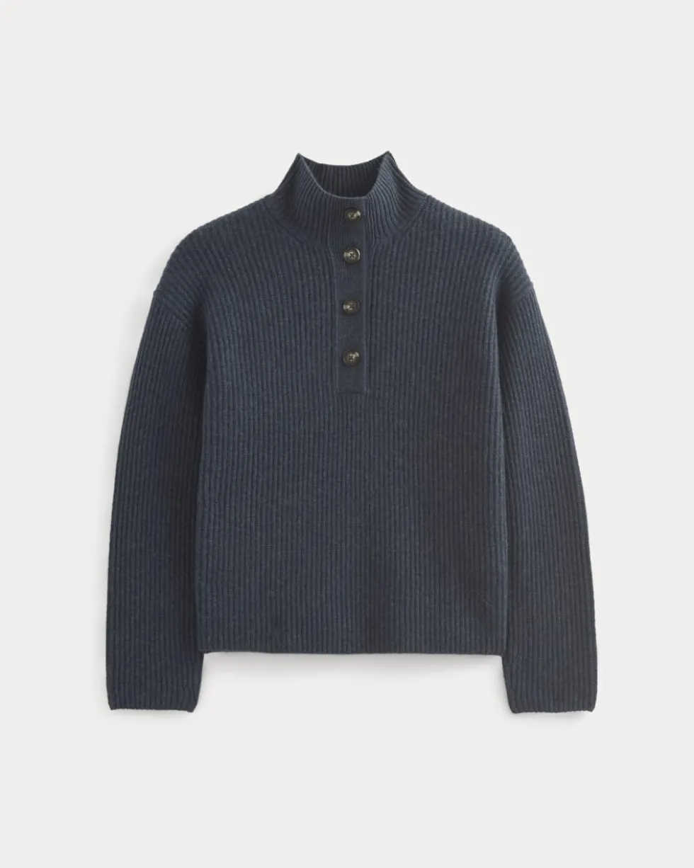 The Cocoon Henley in Wool Cashmere