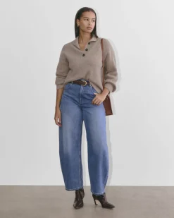 The Cocoon Henley in Wool Cashmere