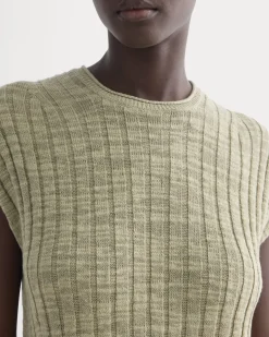 The Column Dress in Cotton Linen