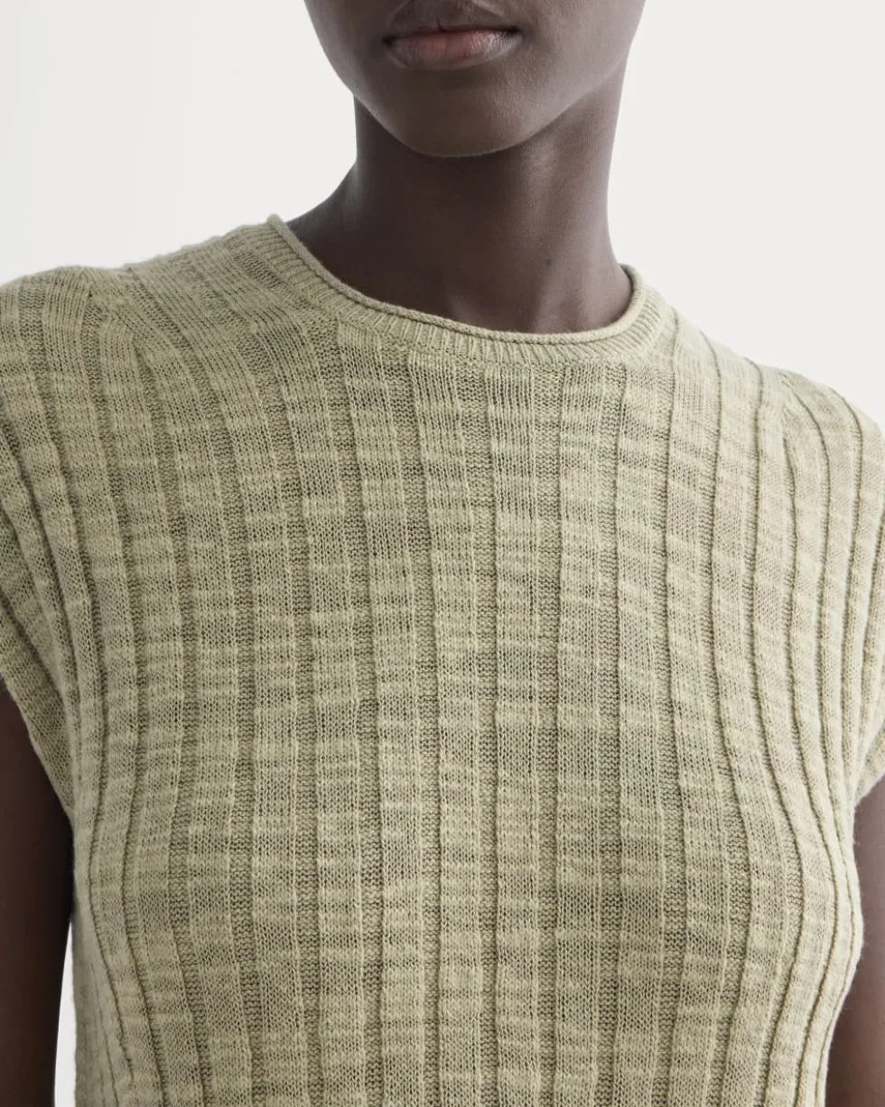 The Column Dress in Cotton Linen