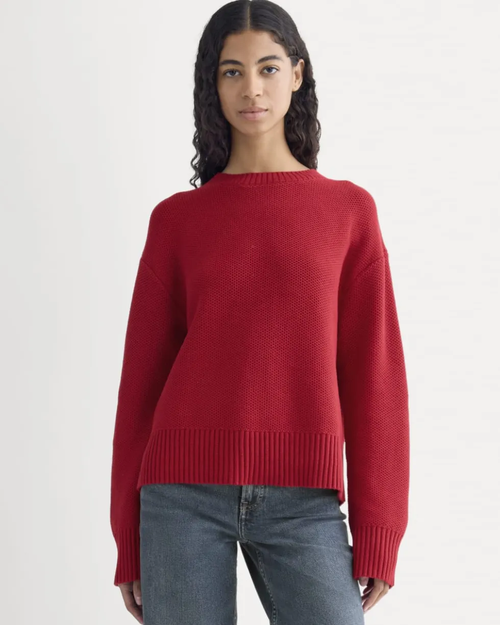 The Cotton Honeycomb Square Crew