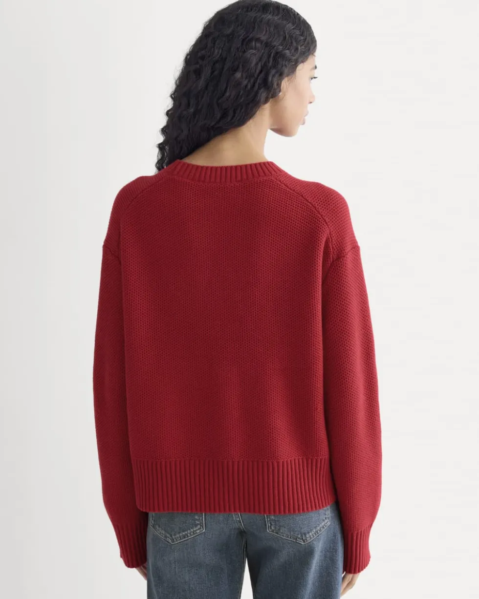 The Cotton Honeycomb Square Crew