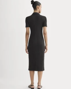 The Cozy Rib Polo Dress