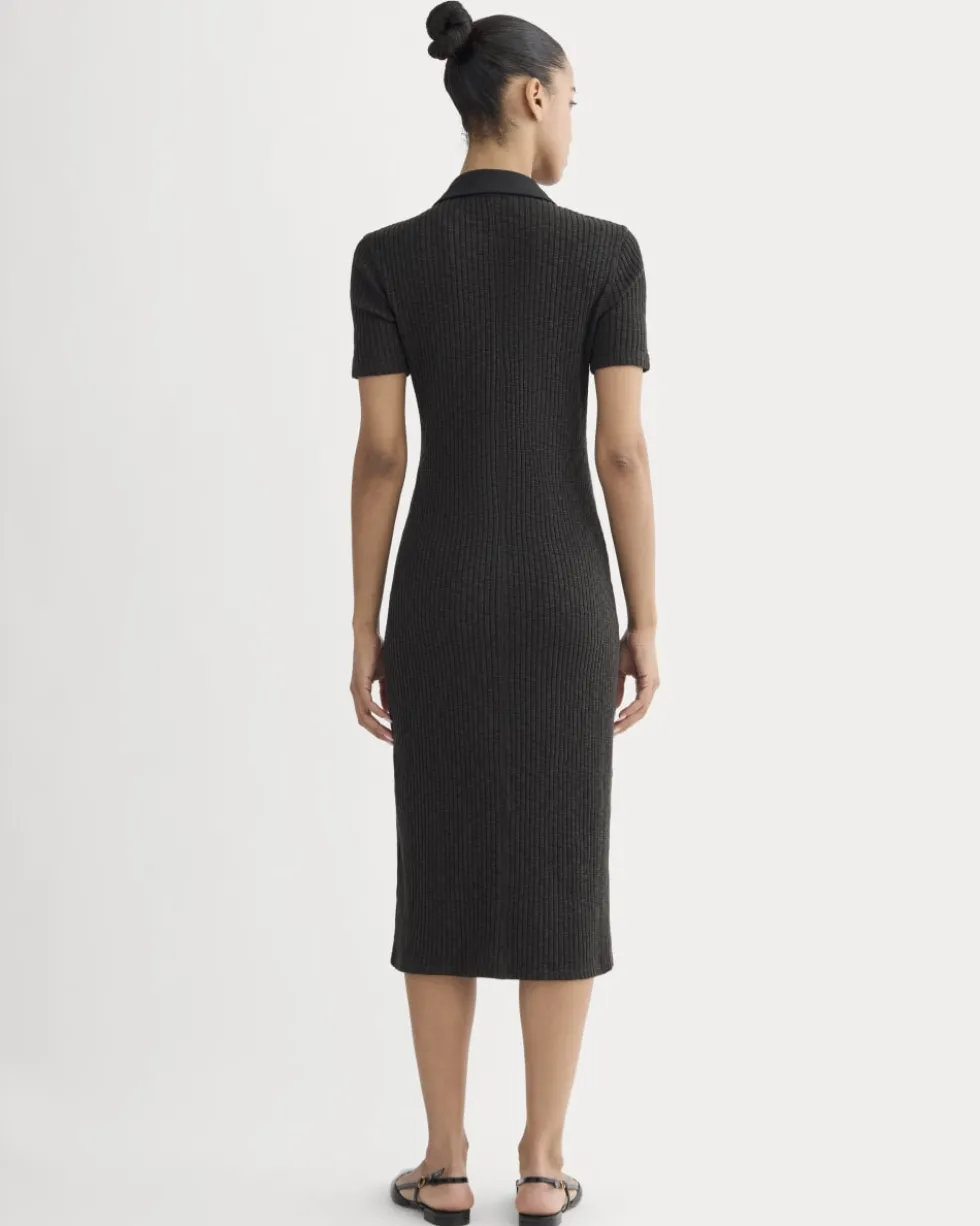 The Cozy Rib Polo Dress