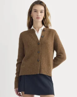 The Crew Cardigan in Alpaca