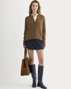The Crew Cardigan in Alpaca