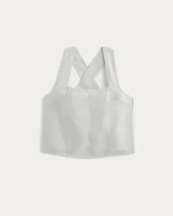 The Crossback Tank in Linen