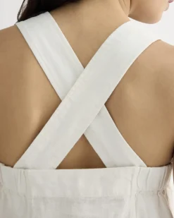 The Crossback Tank in Linen