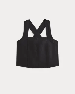 The Crossback Tank in Linen