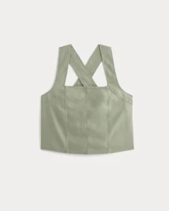 The Crossback Tank in Linen