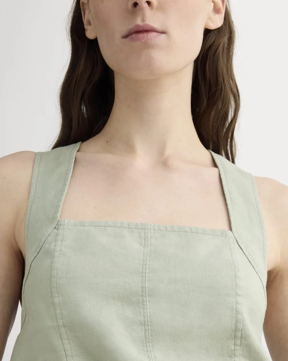 The Crossback Tank in Linen