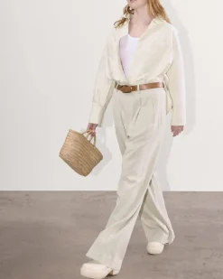 The Draper Pleated Pant in Buttersmooth