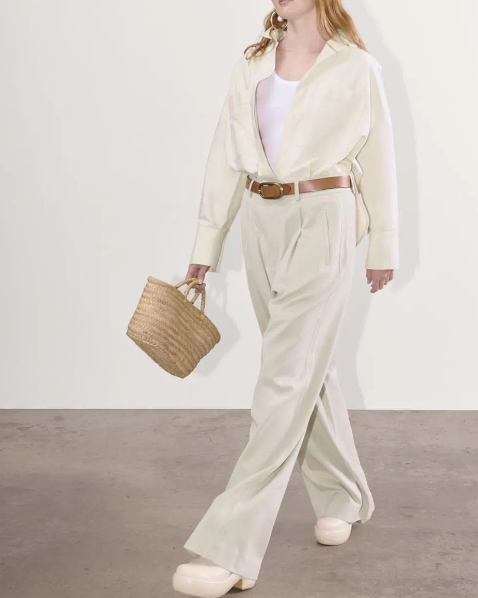 The Draper Pleated Pant in Buttersmooth
