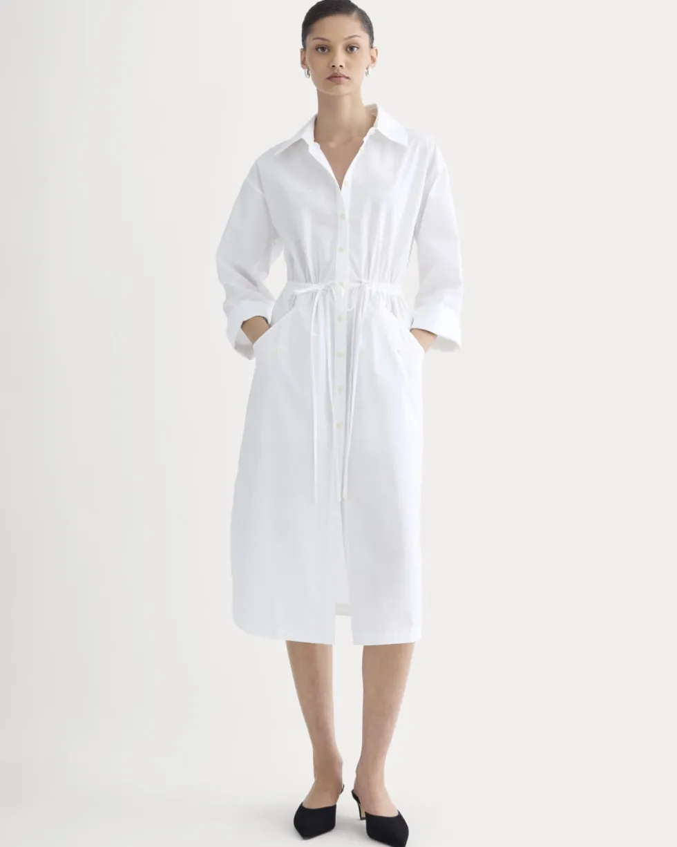 The Drawcord Shirtdress in Ultrasoft Cotton