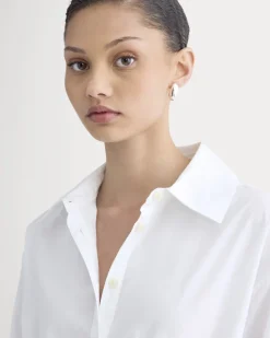 The Drawcord Shirtdress in Ultrasoft Cotton