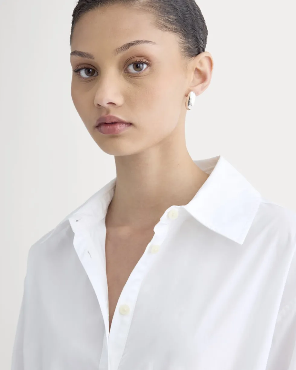 The Drawcord Shirtdress in Ultrasoft Cotton