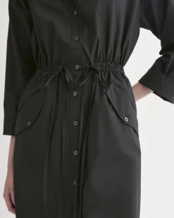 The Drawcord Shirtdress in Ultrasoft Cotton
