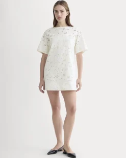 The Eyelet Mini Shift Dress