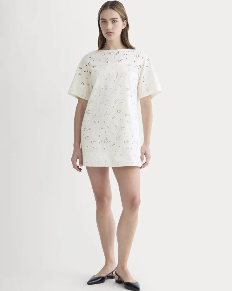 The Eyelet Mini Shift Dress