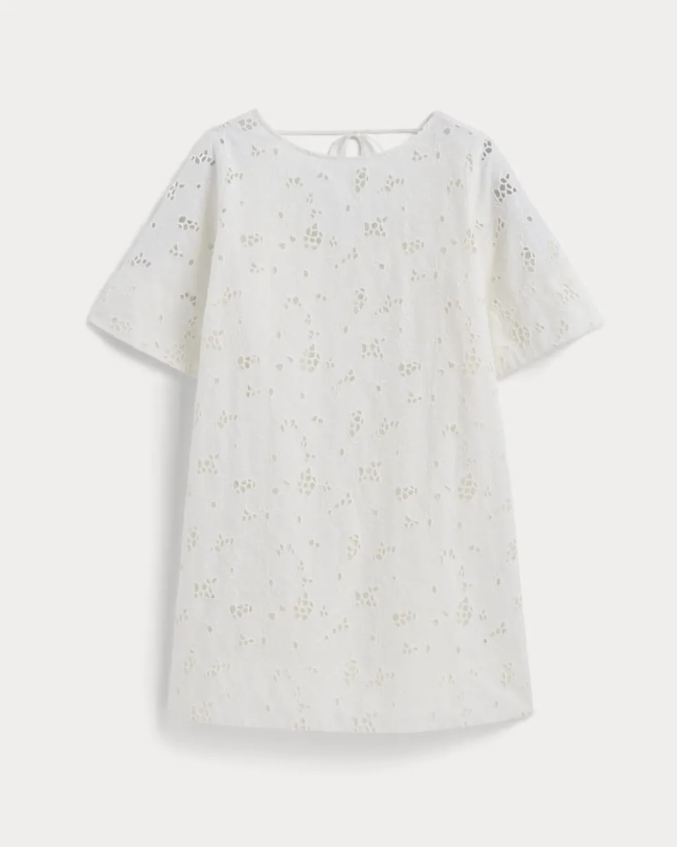 The Eyelet Mini Shift Dress