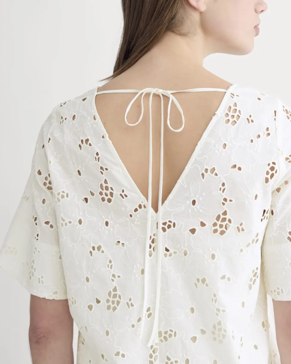 The Eyelet Mini Shift Dress