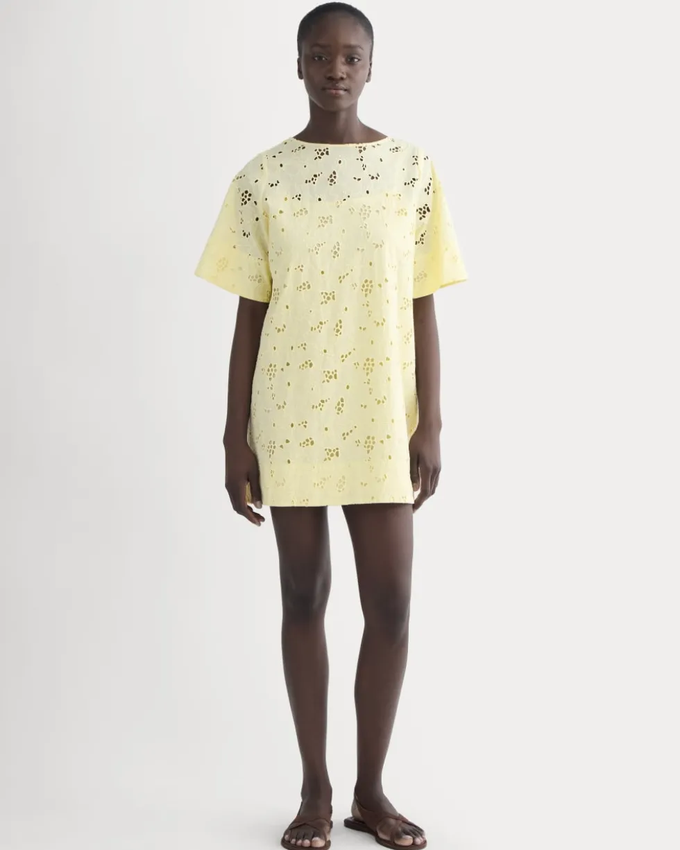 The Eyelet Mini Shift Dress