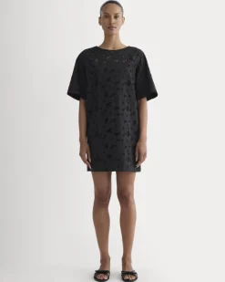 The Eyelet Mini Shift Dress