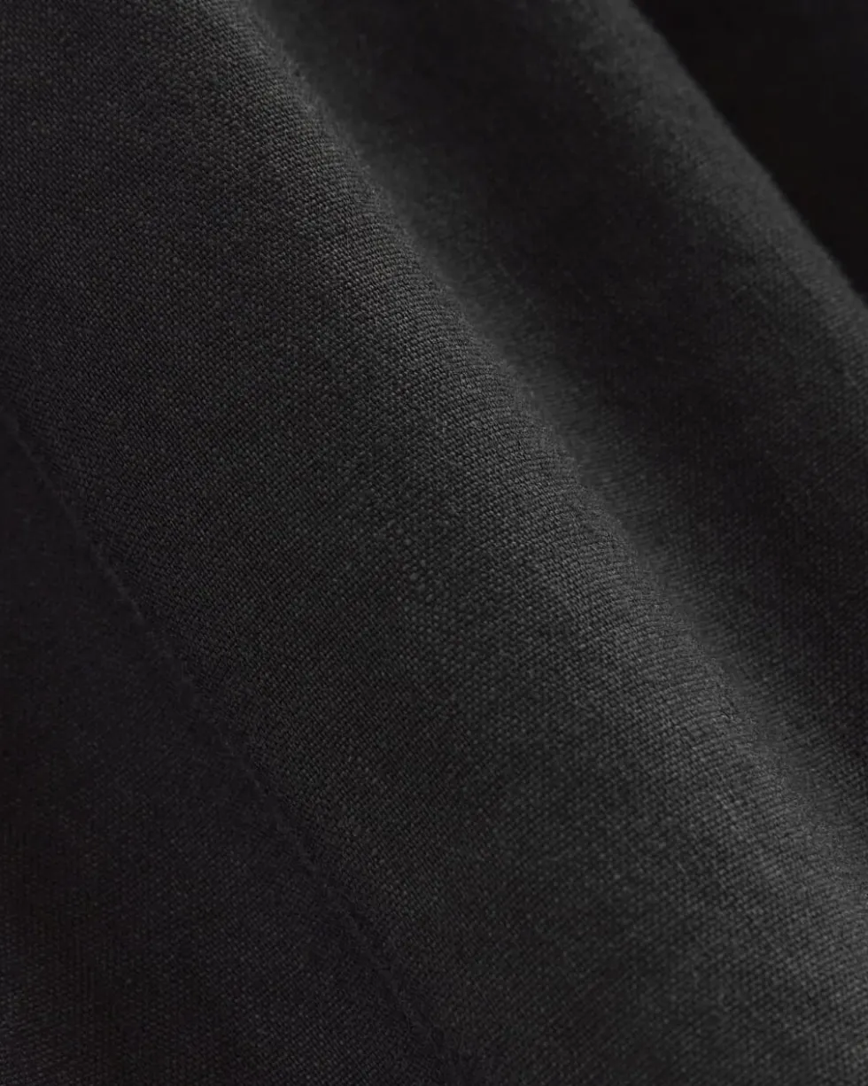 The Flutter-Sleeve Dress in Stretch Linen