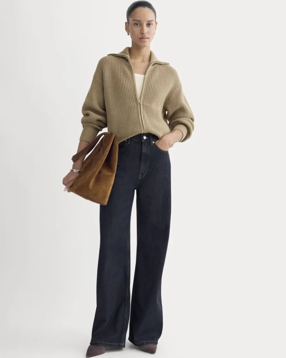 The Full-Zip Sweater in Everyday Cotton