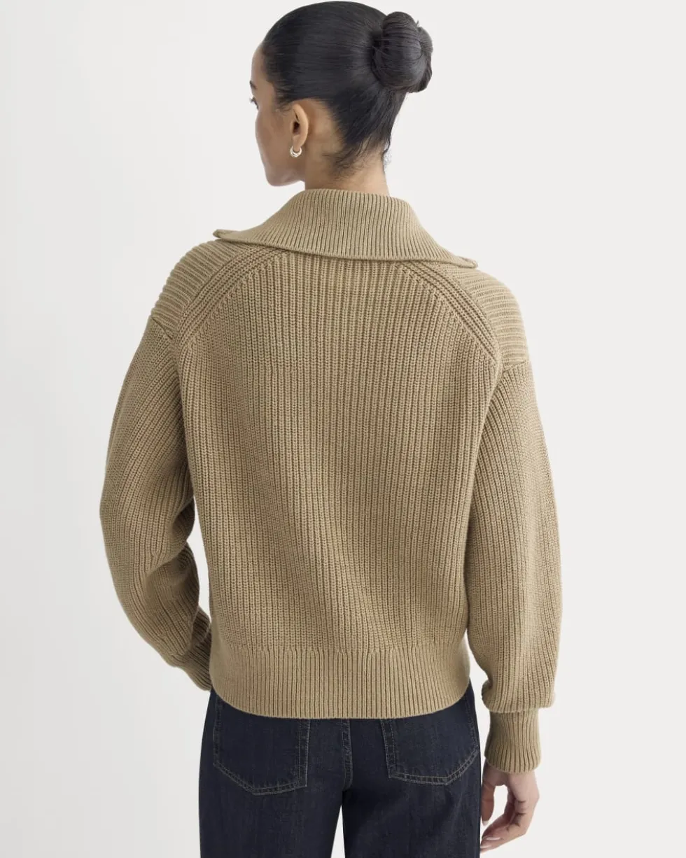 The Full-Zip Sweater in Everyday Cotton