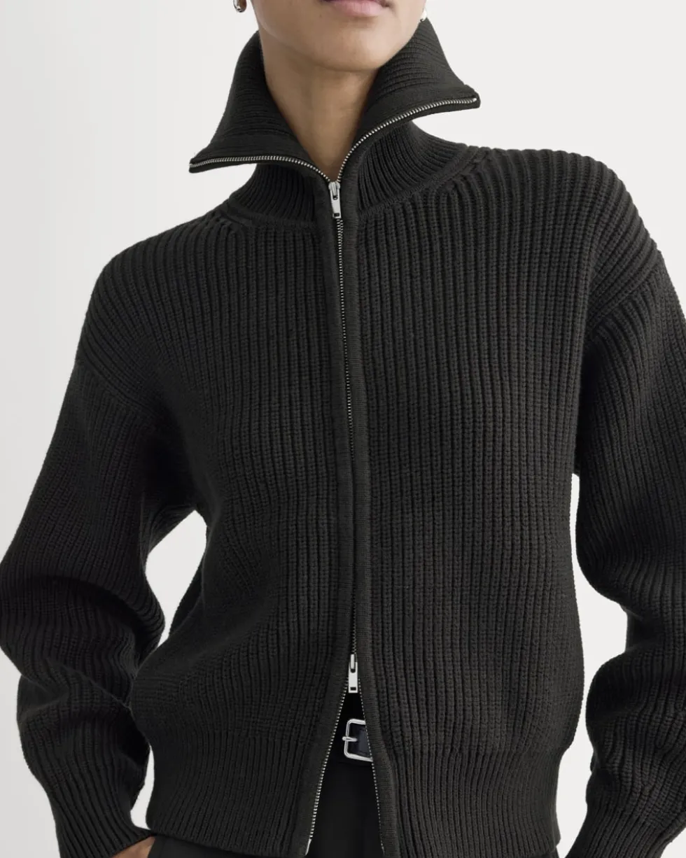 The Full-Zip Sweater in Everyday Cotton