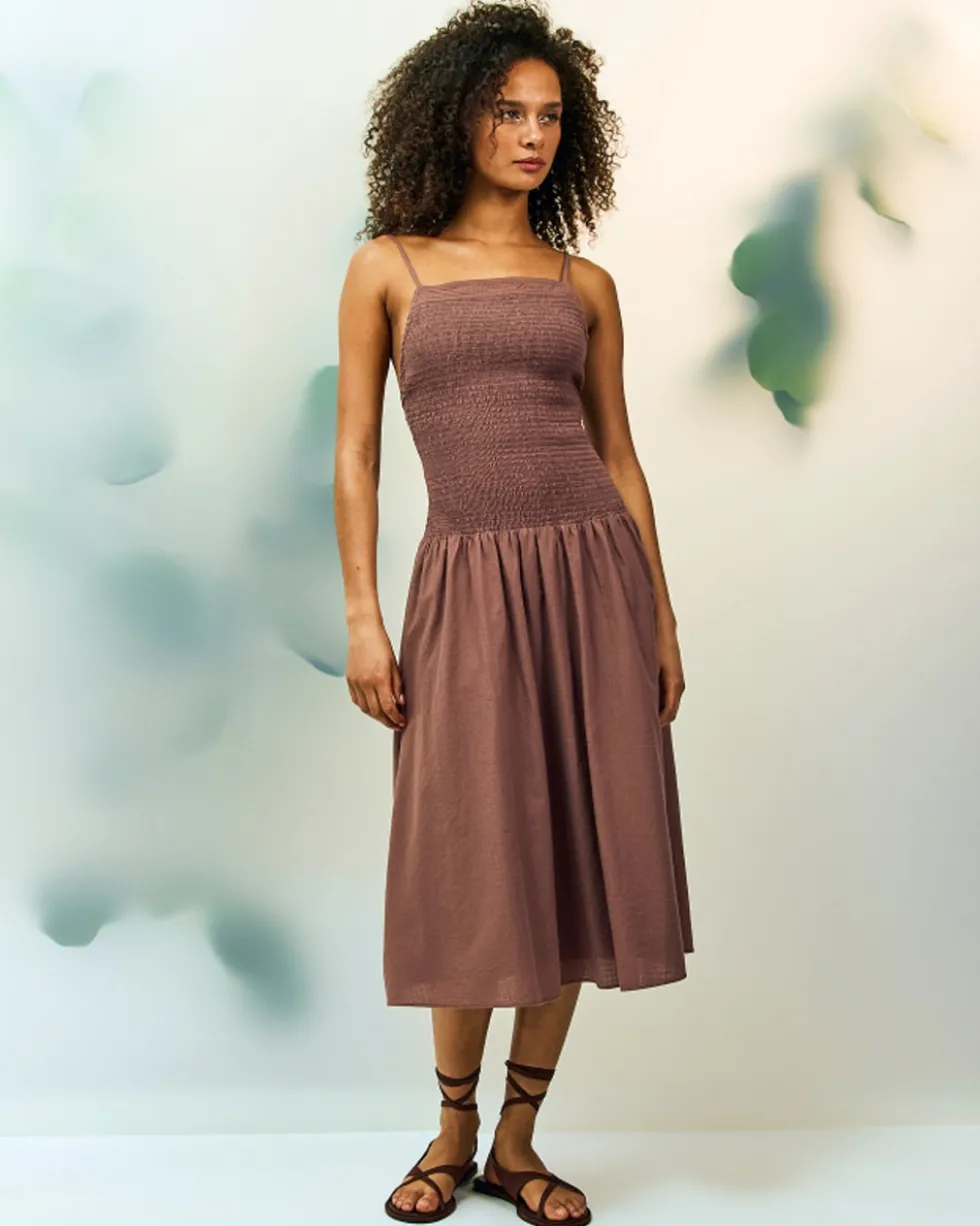 The Gauze Open-Back Dress