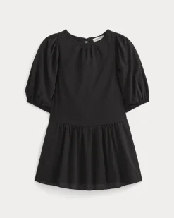 The Gauze Puff-Sleeve Mini Dress