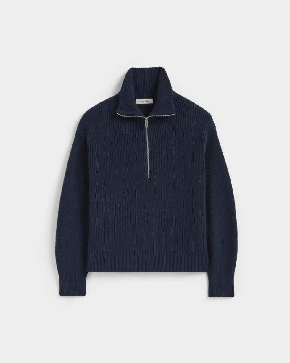 The Half-Zip in Everyday Cotton