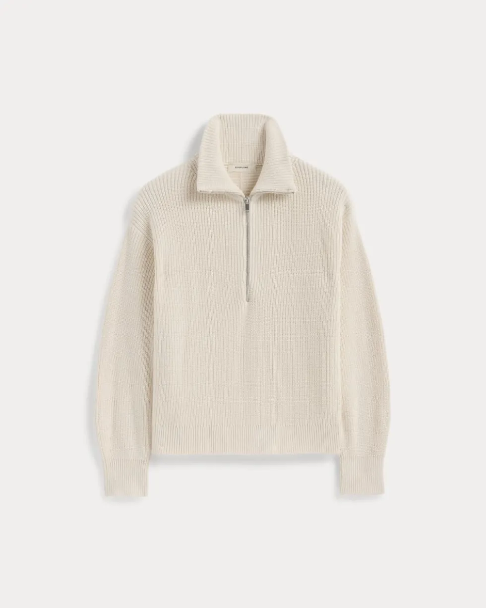 The Half-Zip in Everyday Cotton