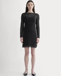The Lace Knit Mini Dress