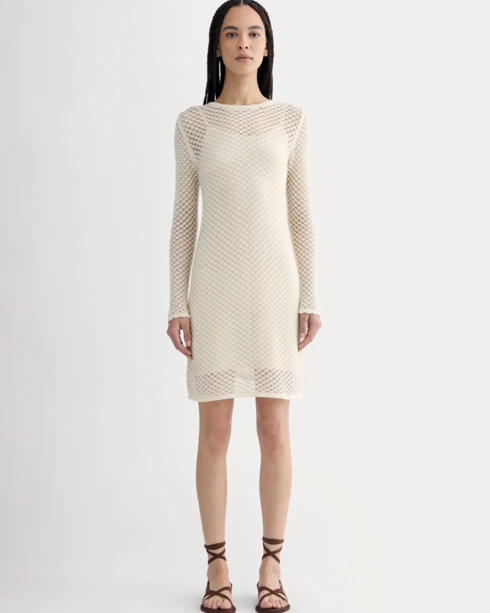 The Lace Knit Mini Dress