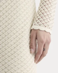 The Lace Knit Mini Dress