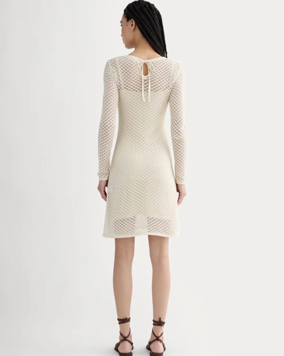 The Lace Knit Mini Dress