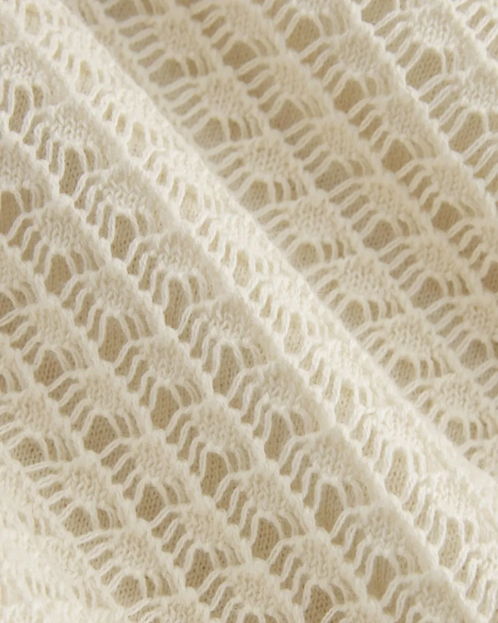 The Lace Knit Mini Dress