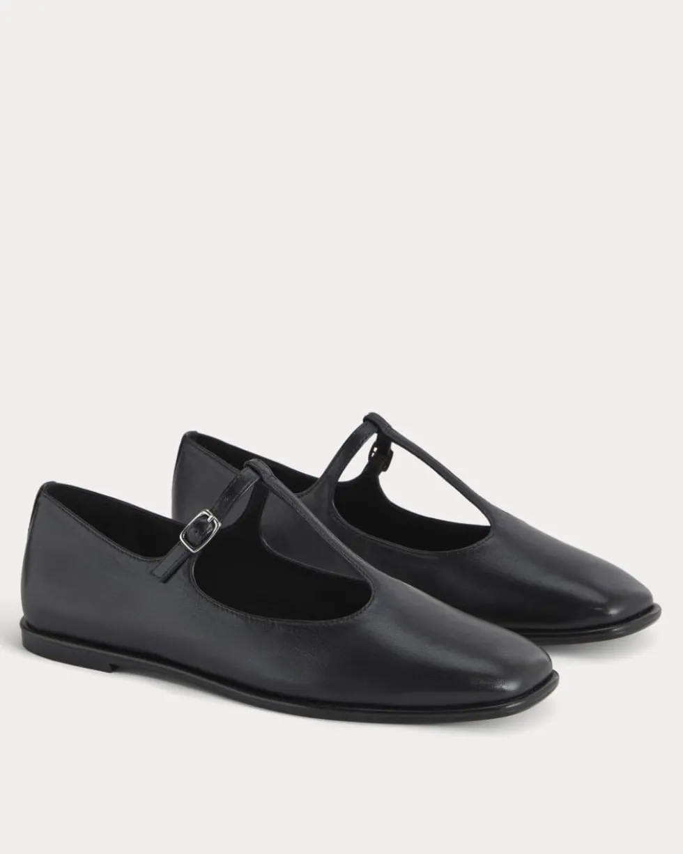The Leather T-Strap Flat
