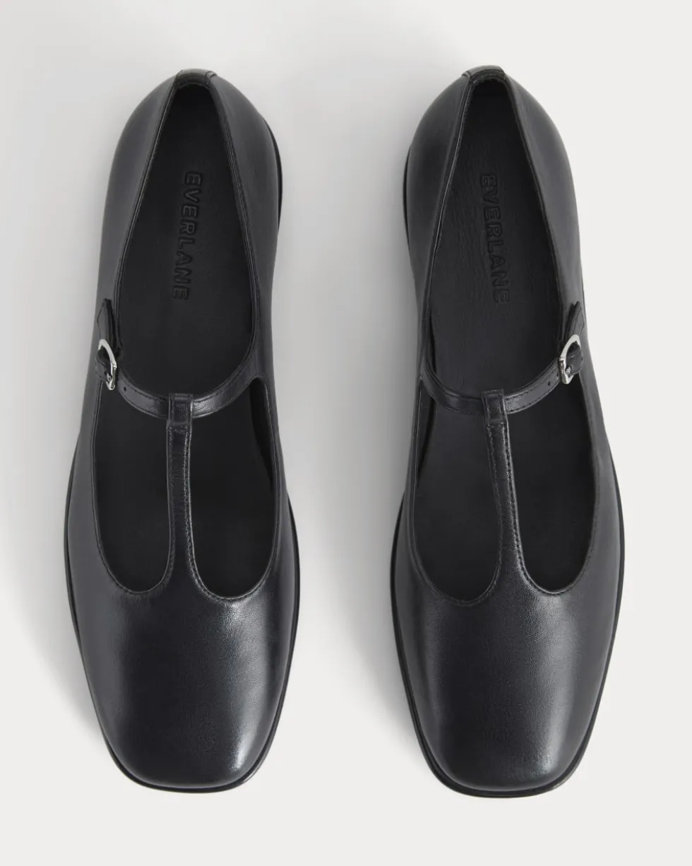 The Leather T-Strap Flat