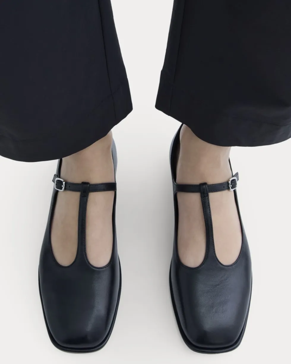 The Leather T-Strap Flat