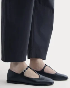 The Leather T-Strap Flat